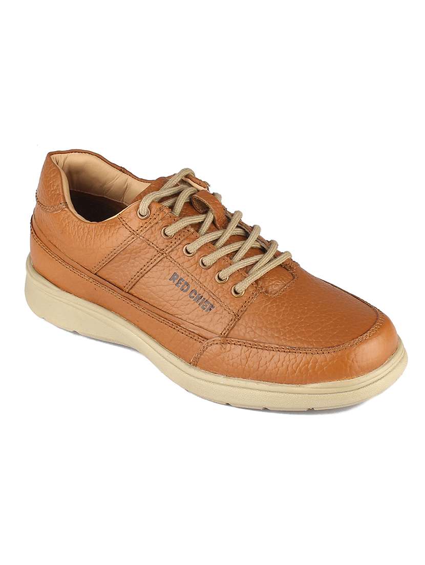 Buy online Tan Leather Lace Up Shoes from Casual Shoes for Men by