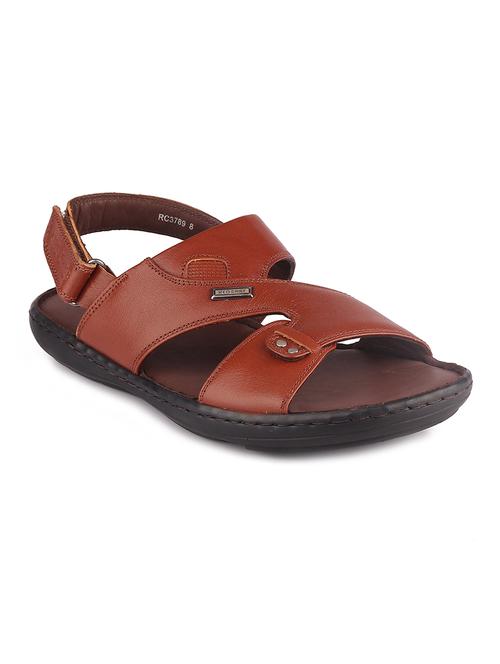 tan leather back strap sandals - 19690303 - Standard Image - 0