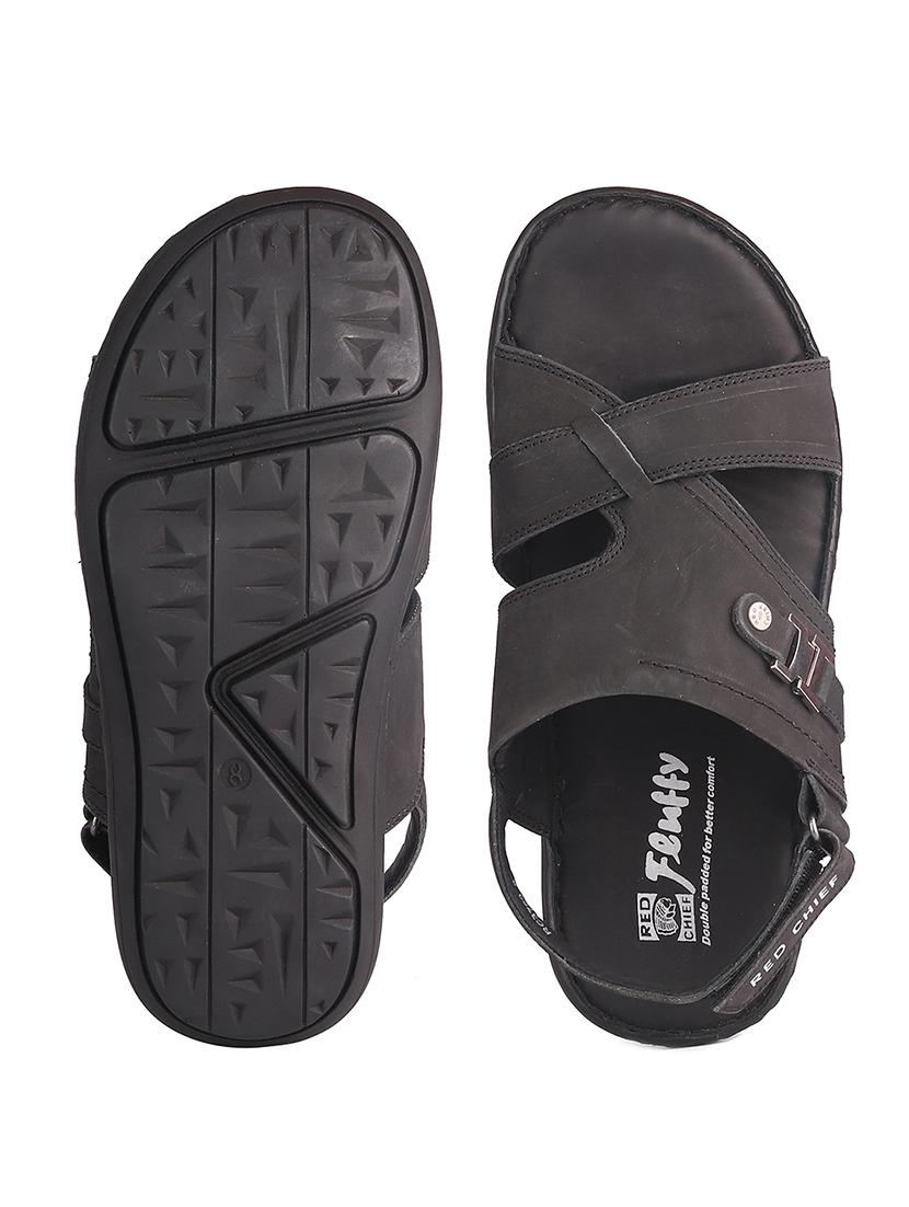 black leather back strap sandals - 19690304 - Standard Image - 5