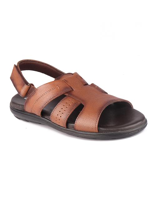 tan leather back strap sandals - 19690306 -  Standard Image - 0