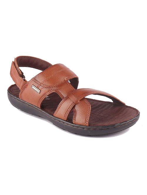 tan leather back strap sandals - 19690311 -  Standard Image - 0
