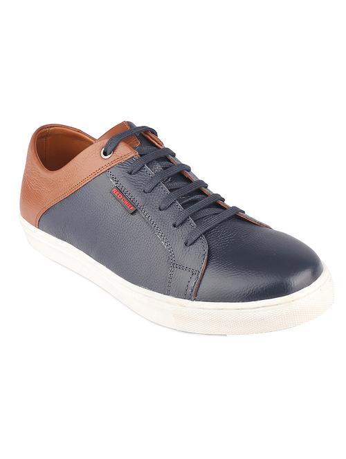 blue leather lace up sneakers - 19690325 -  Standard Image - 0