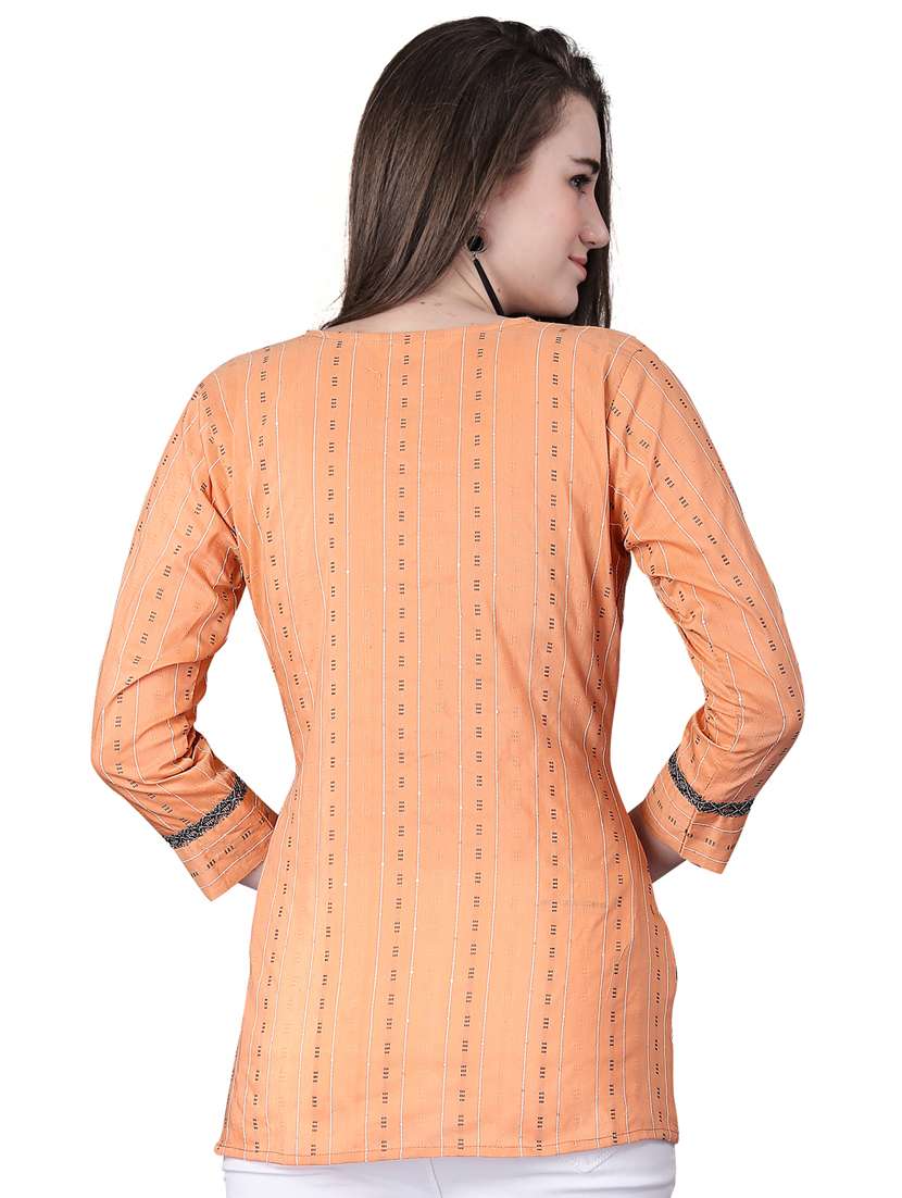 women's peplum round neck top - 19690332 -  Standard Image - 3