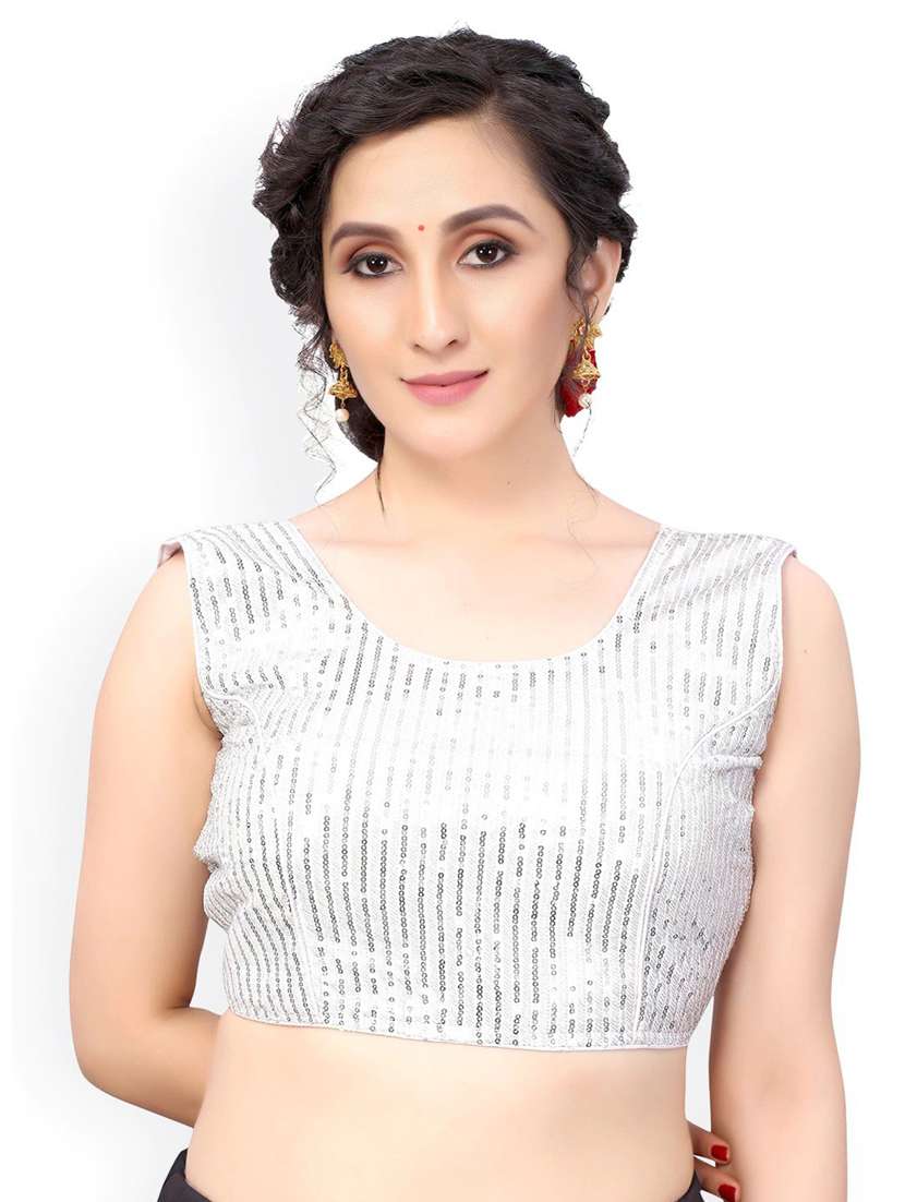 black georgette regular blouse - 19690351 - Zoom Image - 0
