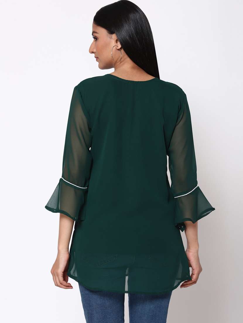 embroidered regular top - 19690393 -  Standard Image - 3