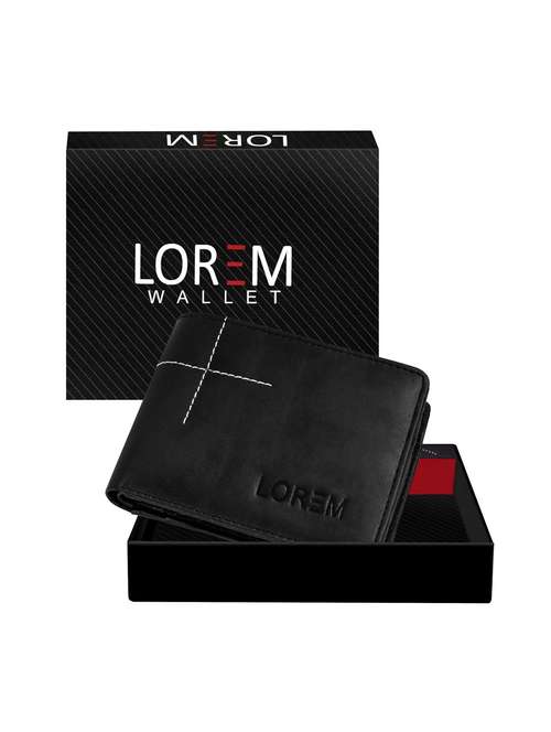 black leatherette wallet - 19690881 -  Standard Image - 0