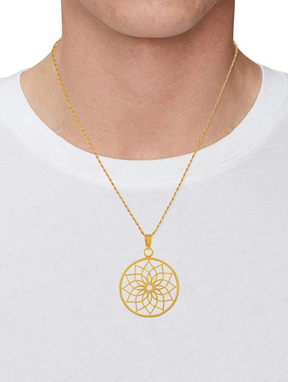 men's gold plated pendant - 19691017 - Standard Image - 3