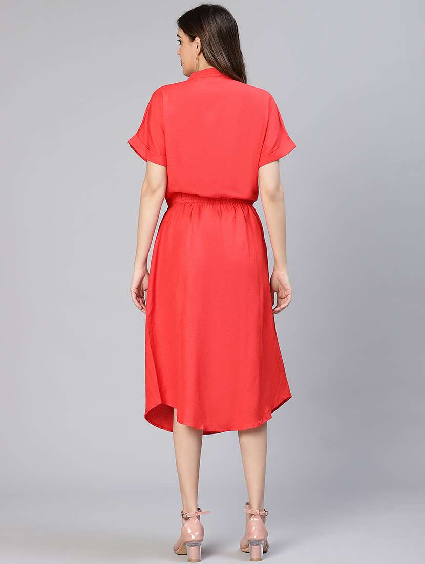 women's solid dress - 19691073 - Standard Image - 3