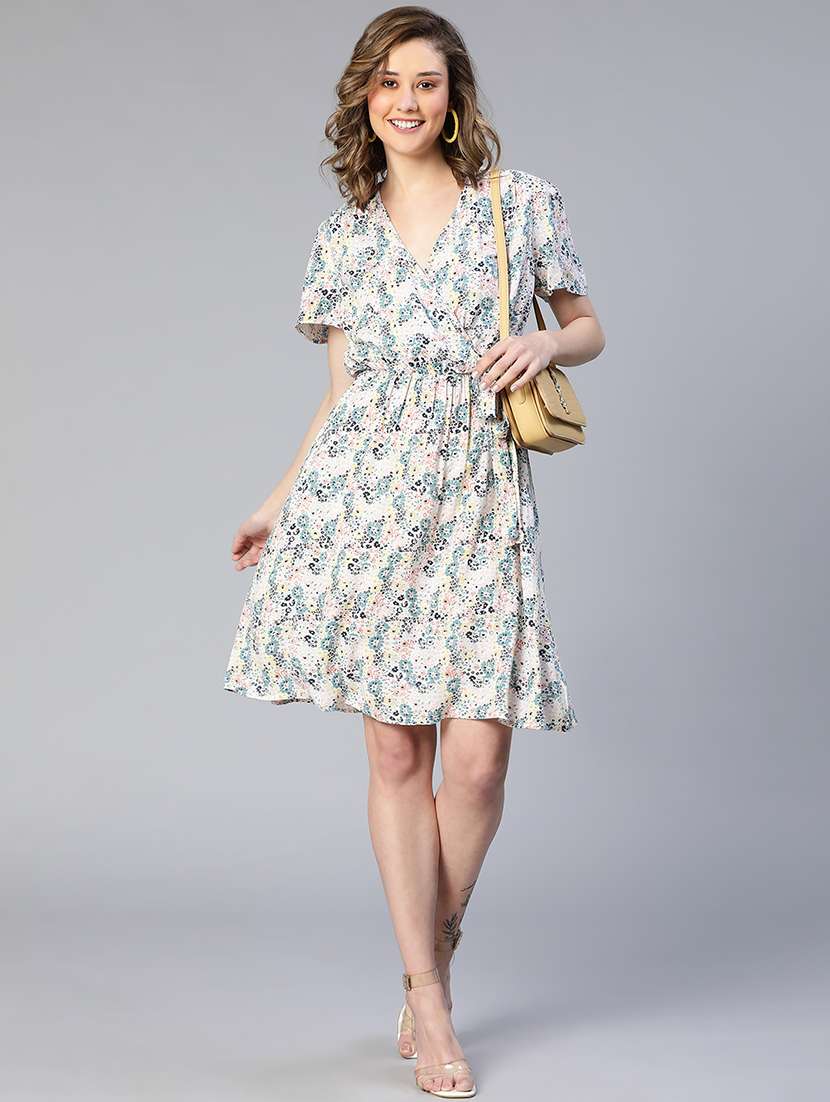 women's wrap floral dress - 19691076 -  Standard Image - 3