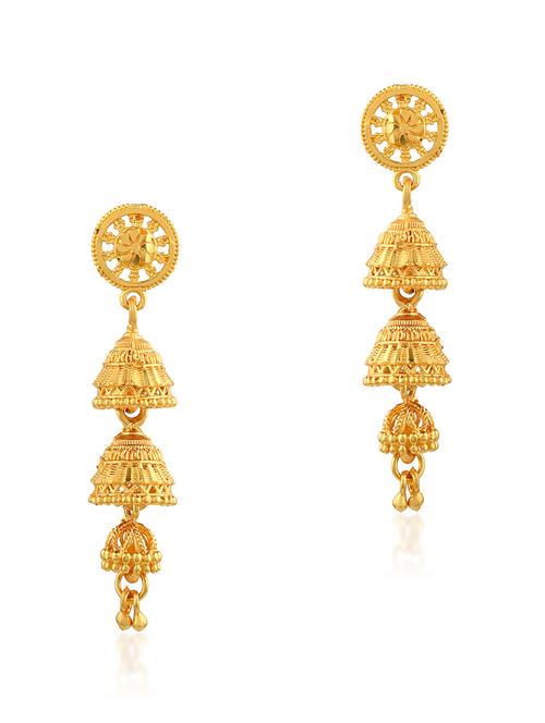 women's gold plated earring - 19691136 - Standard Image - 0