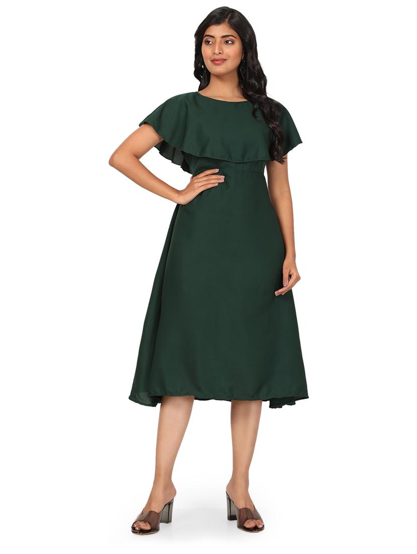solid a-line dress - 19691249 - Zoom Image - 0