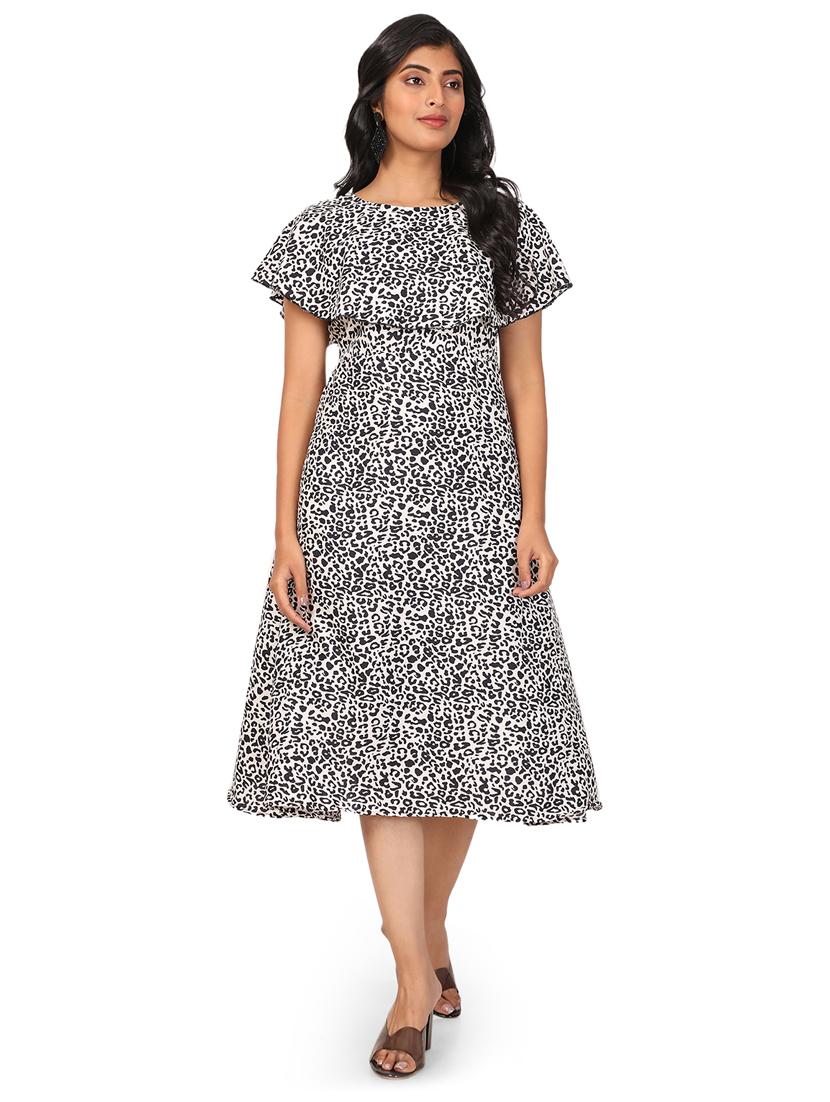 printed a-line dress - 19691254 - Zoom Image - 0