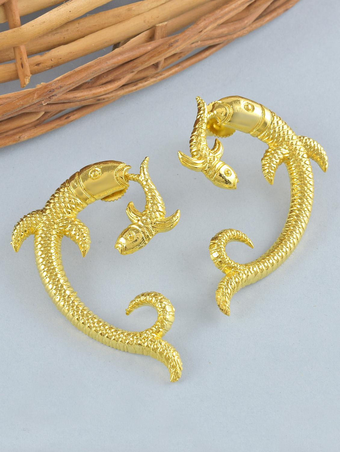 women gold plated earring - 19691422 - Zoom Image - 0