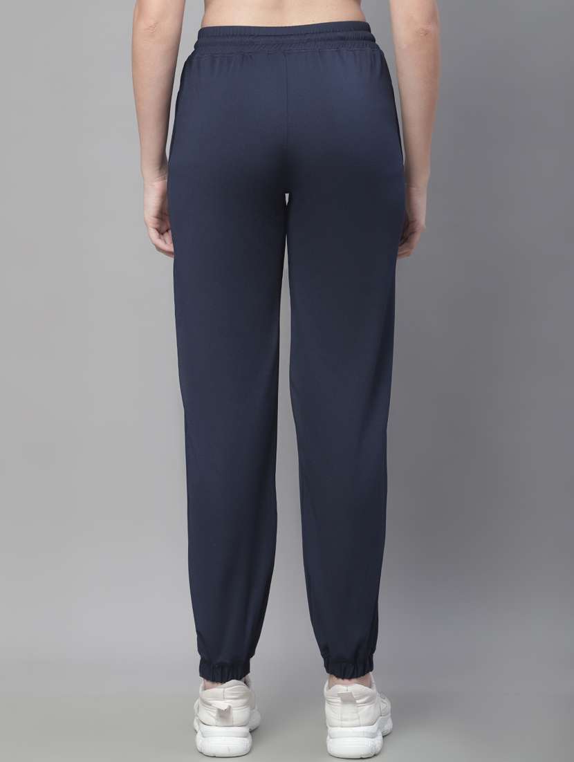 dark blue cotton blend track pants - 19691541 -  Standard Image - 3