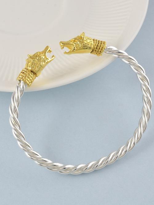 men silver plated bracelet - 19691654 -  Standard Image - 0