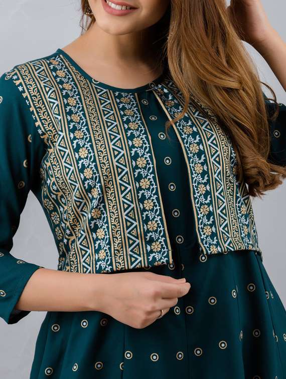 Women's Flared Kurta - 19693670 -  Standard Image - 3
