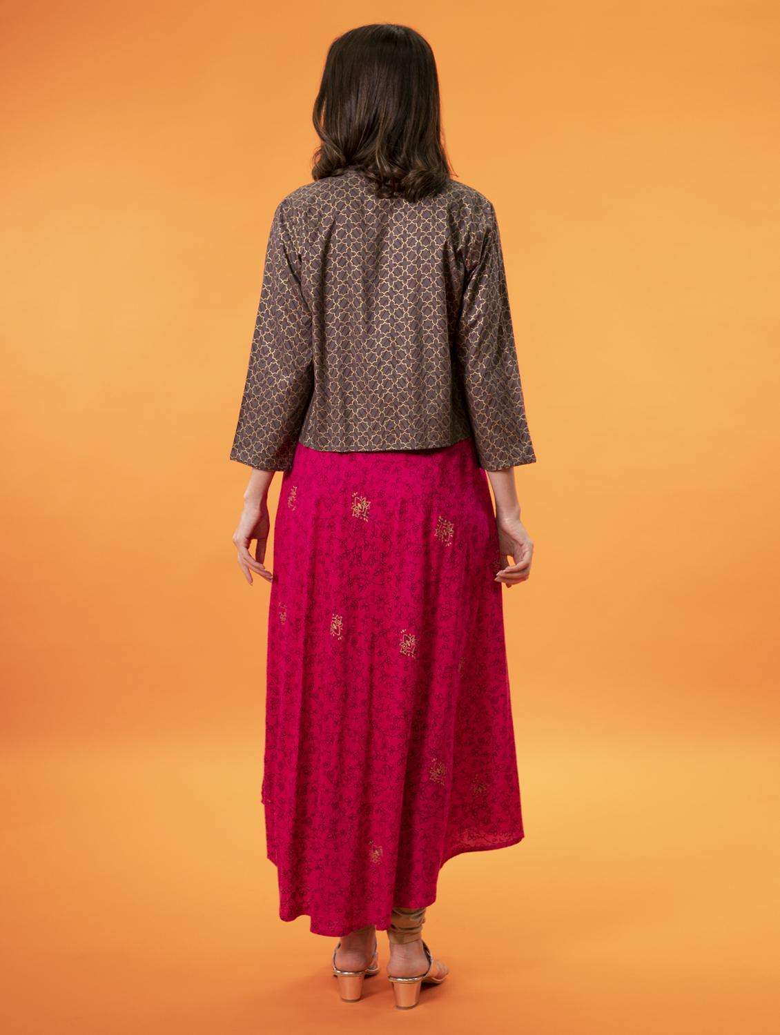 women's kurta with jacket kurta - 19693700 -  Standard Image - 3