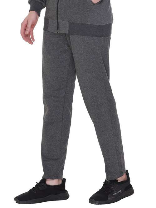 mid rise solid ankle length track pant - 19694591 -  Standard Image - 0