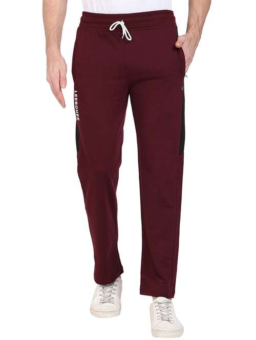 mid rise solid ankle length track pant - 19694660 -  Standard Image - 0