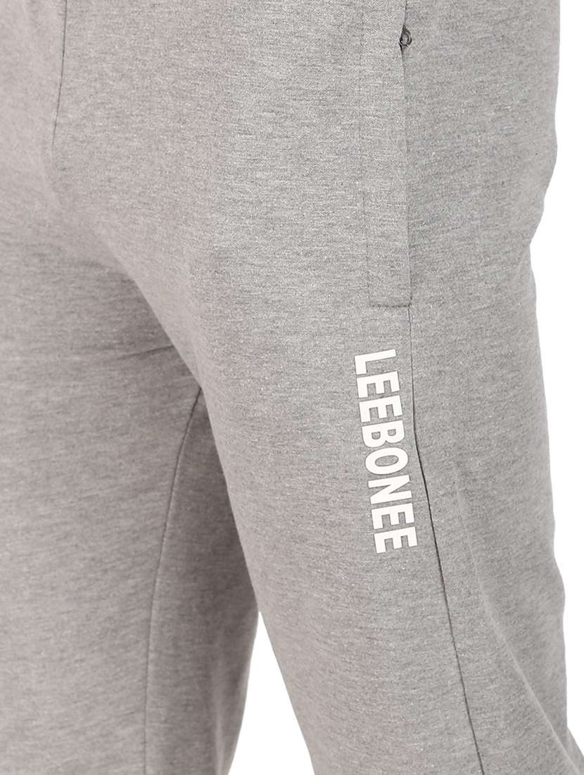 mid rise solid ankle length track pant - 19694687 - Standard Image - 3