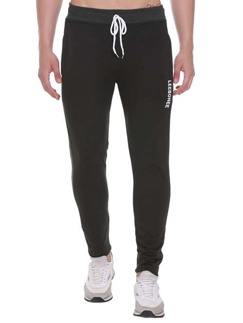 mid rise solid ankle length track pant - 19694690 -  Standard Image - 0