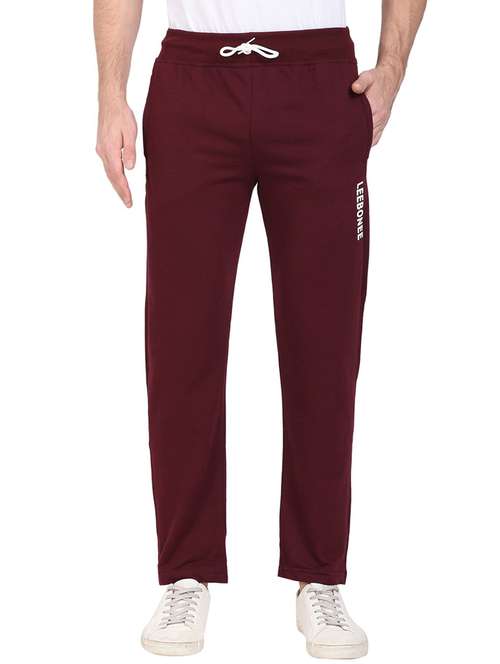 mid rise solid ankle length track pant - 19694697 -  Standard Image - 0