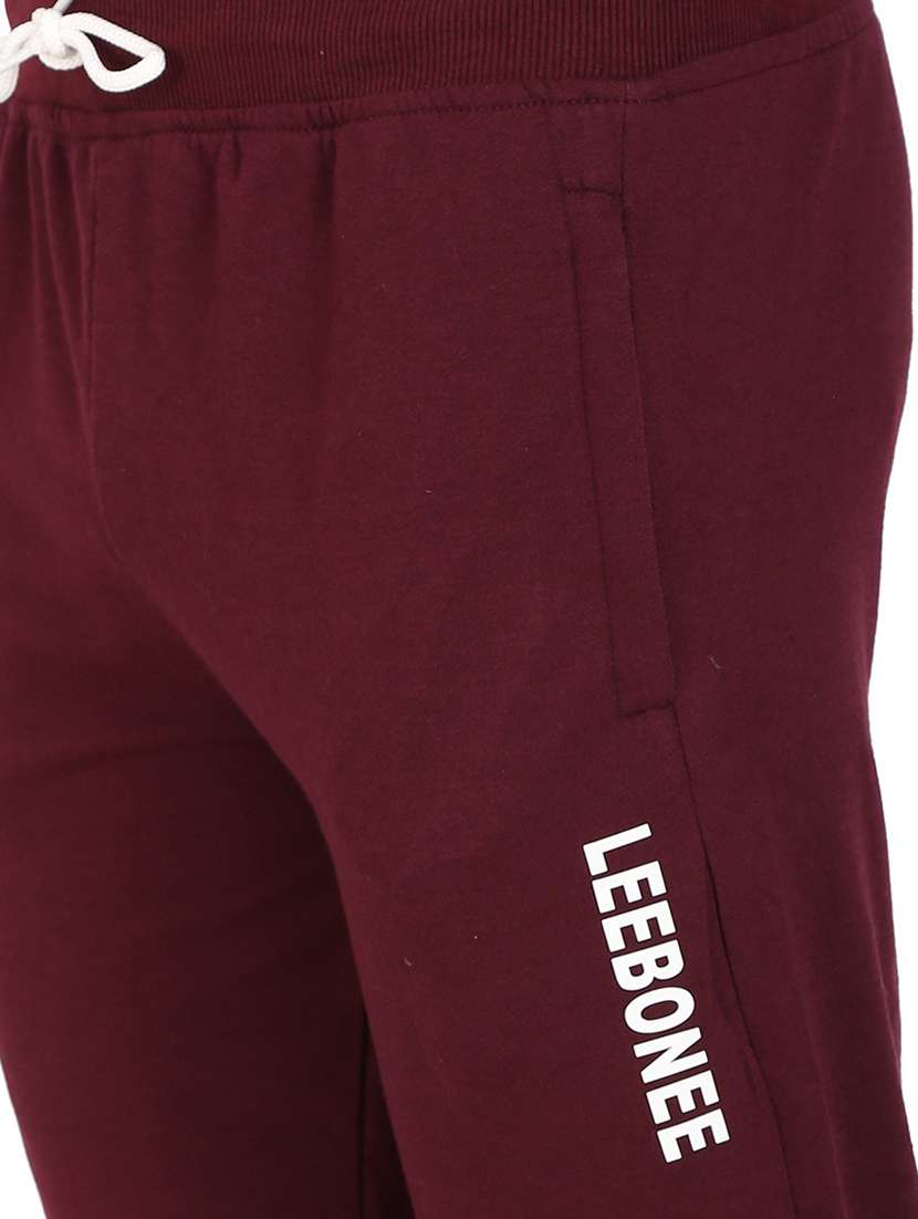 mid rise solid ankle length track pant - 19694697 -  Standard Image - 3