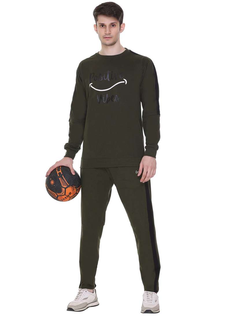 mens chest print sweatshirt - 19694730 - Standard Image - 3