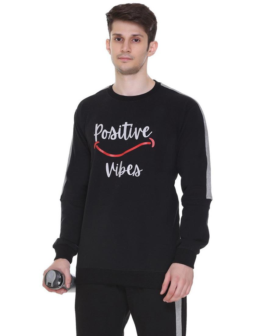 mens front print sweatshirt