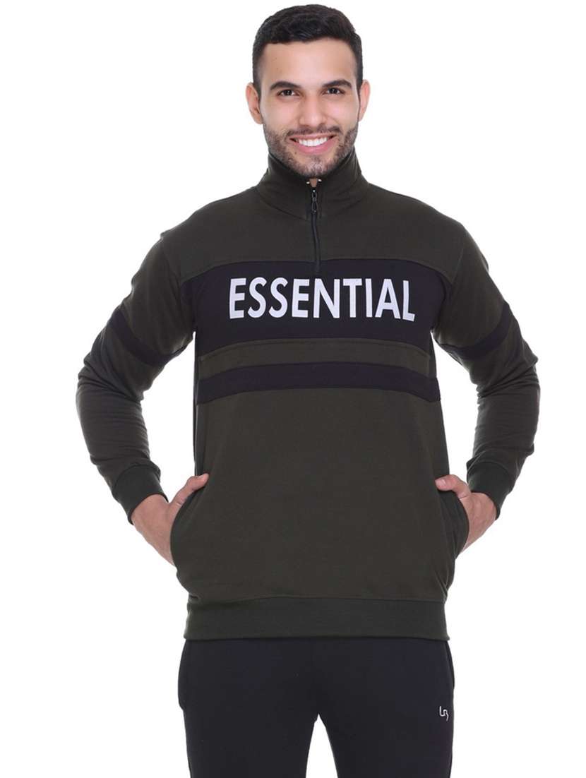 mens chest print sweatshirt - 19694743 -  Zoom Image - 0