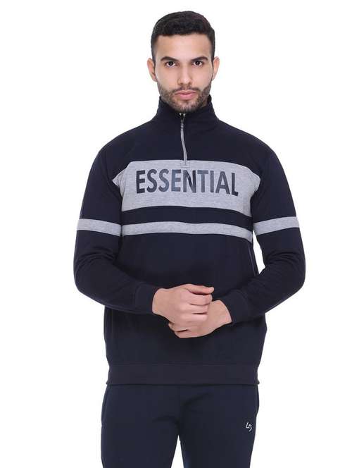mens chest print sweatshirt - 19694744 -  Standard Image - 0
