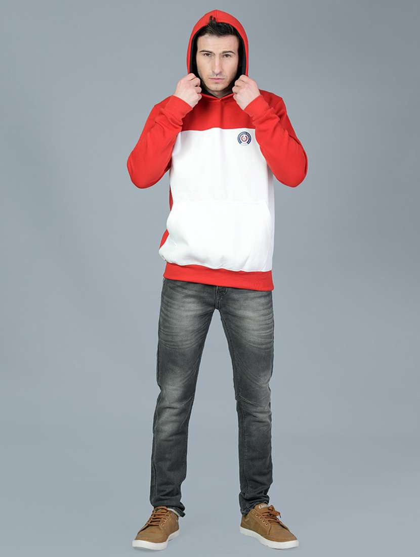 mens color block sweatshirt - 19694762 - Standard Image - 3