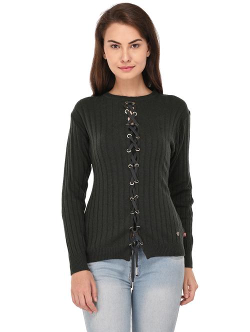 criss cross solid cardigan - 19694784 - Standard Image - 0