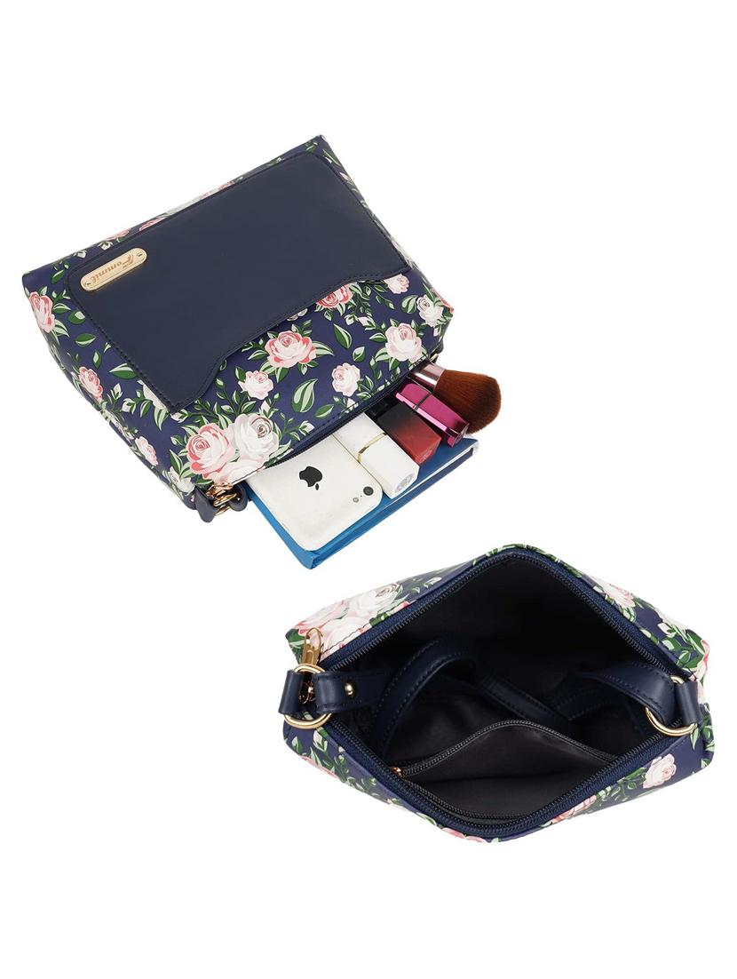 blue leatherette (pu) sling bag - 19695754 - Standard Image - 3