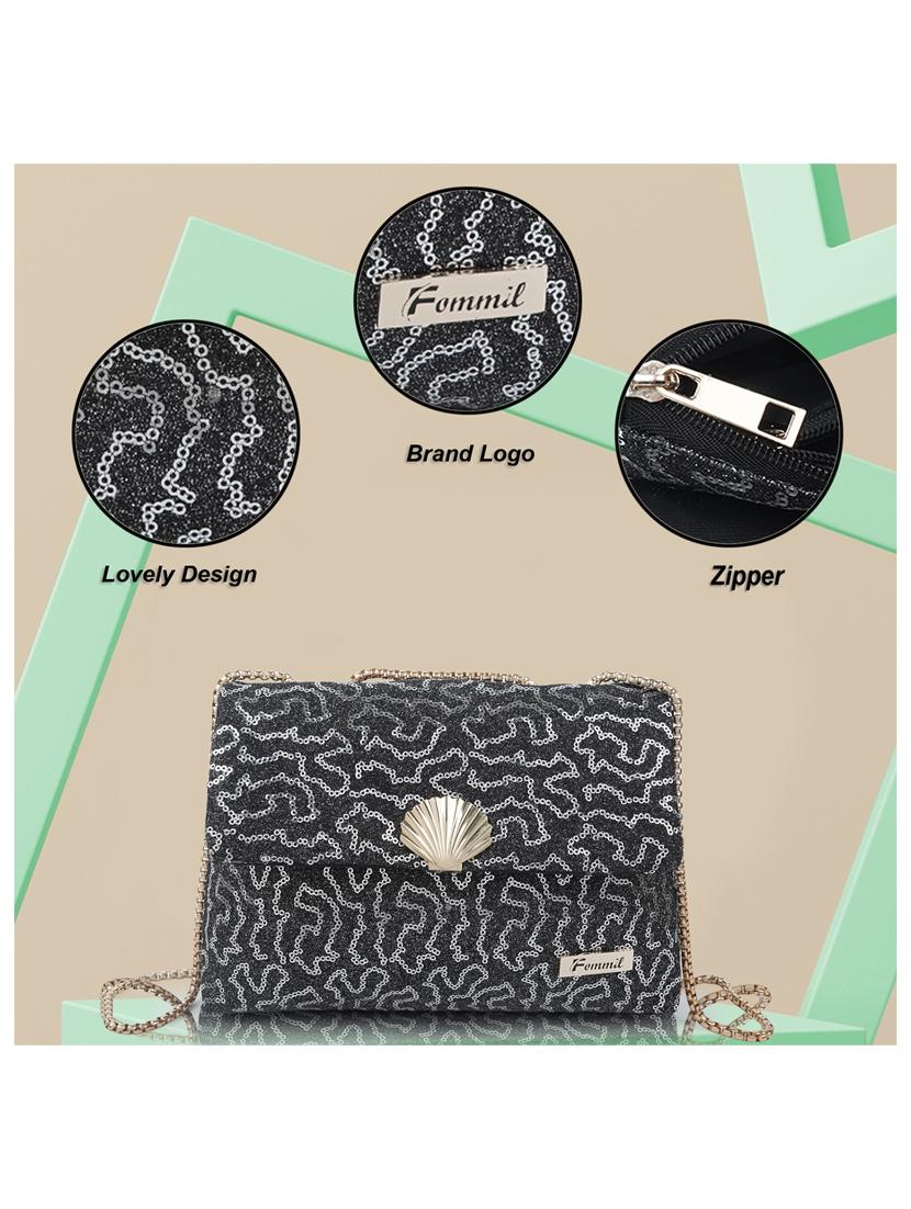 black leatherette (pu) sling bag - 19695760 - Standard Image - 3