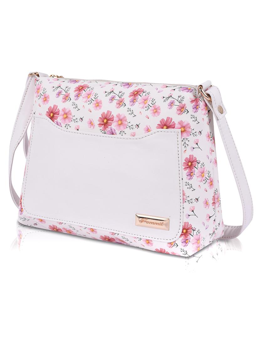 white leatherette (pu) sling bag - 19695766 - Standard Image - 3