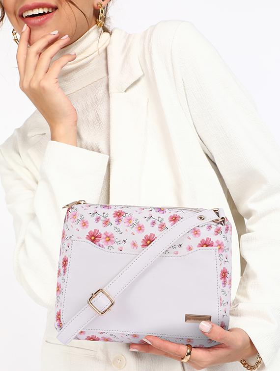 white leatherette (pu) sling bag - 19695766 - Standard Image - 5
