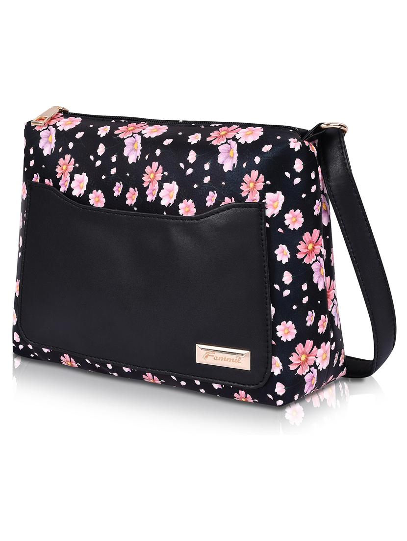 black leatherette (pu) sling bag - 19695769 - Standard Image - 3