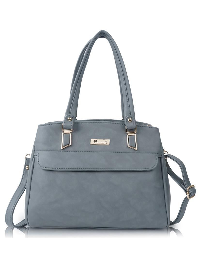 grey leatherette (pu) handbag - 19695842 - Zoom Image - 0