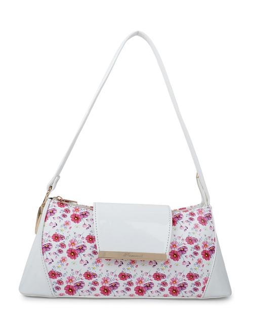 white leatherette (pu) handbag - 19695947 -  Standard Image - 0