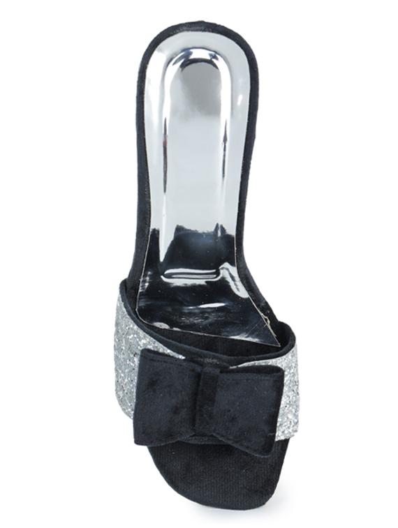 black textured slip on block heel - 19695989 - Standard Image - 3