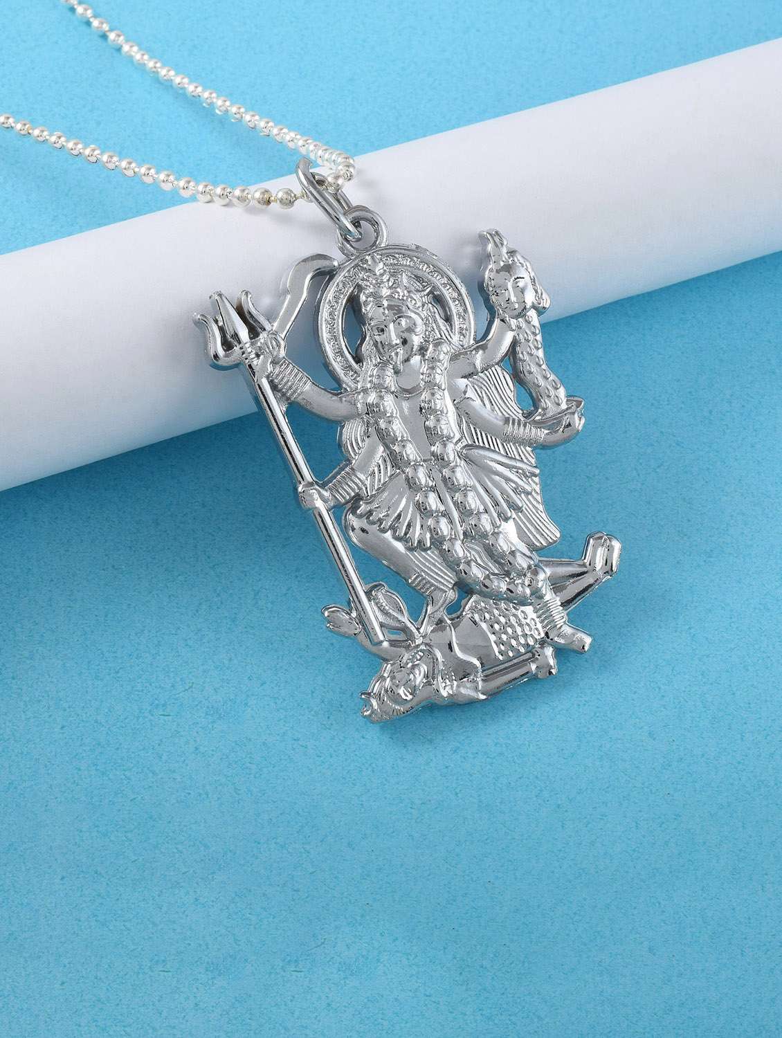 men silver plated pendant 