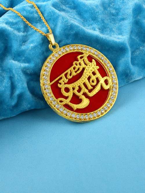 men gold plated pendant 