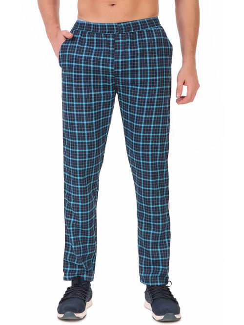 multi colored cotton blend  full length track pant - 19697054 -  Standard Image - 0