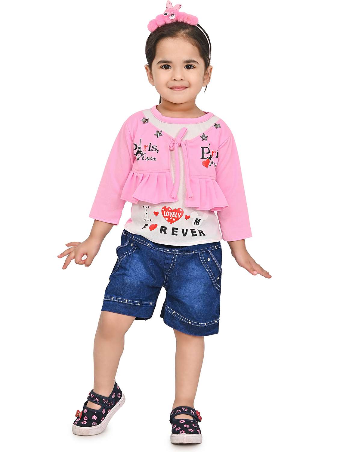 girls printed shorts set - 19697098 - Zoom Image - 0
