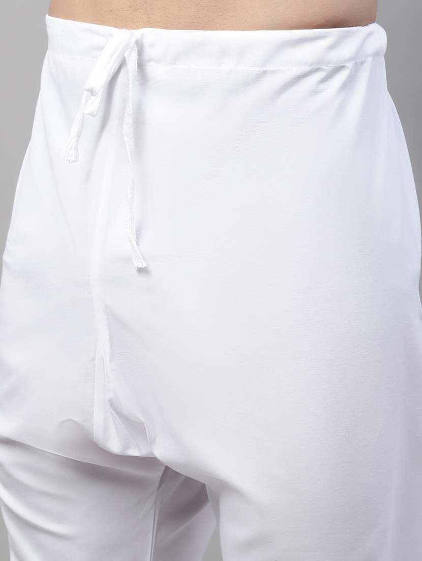 men mandarin collar embroidered kurta pyjama set - 19697791 -  Standard Image - 5