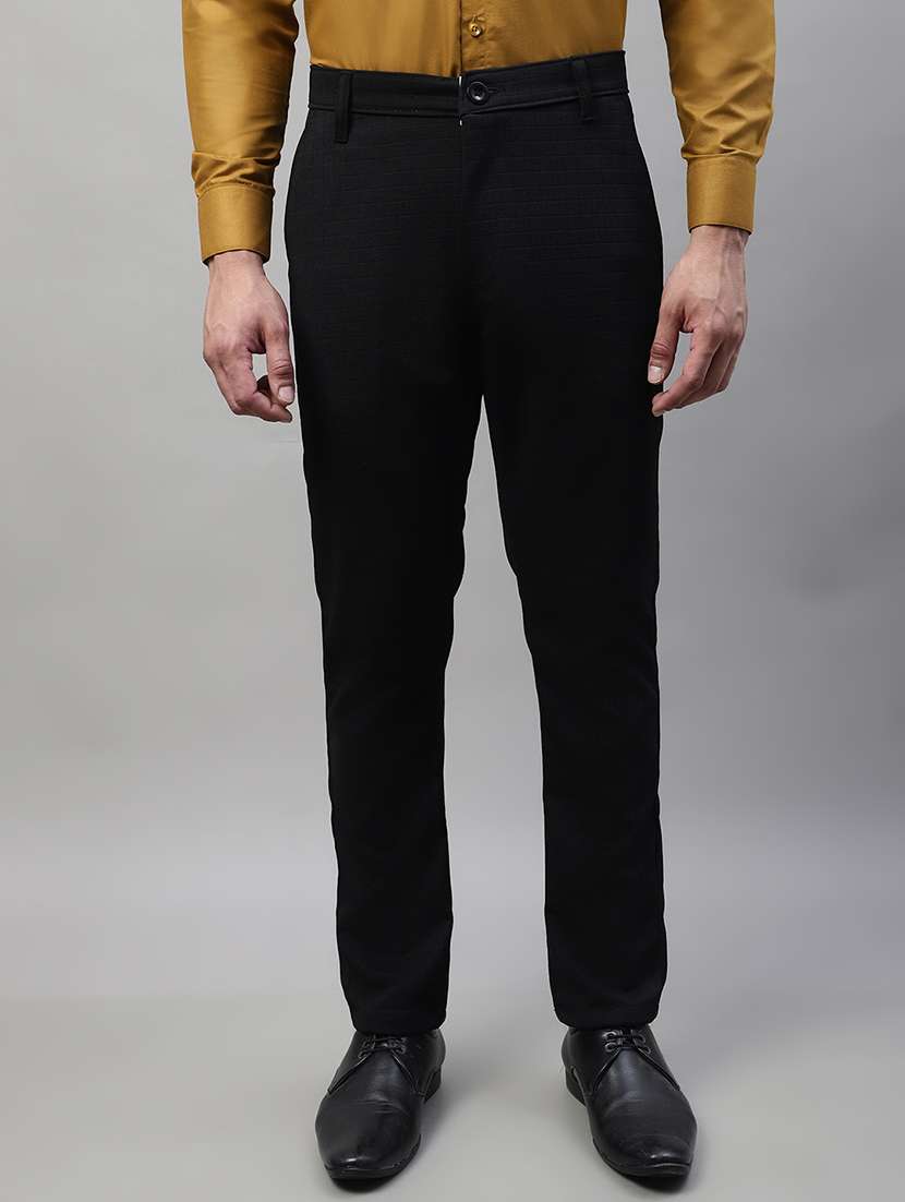 solid flat front formal trouser - 19697937 - Zoom Image - 0