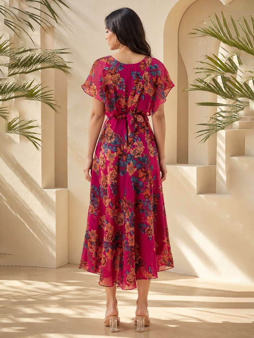 women's fit & flare floral dress - 19698550 -  Standard Image - 3