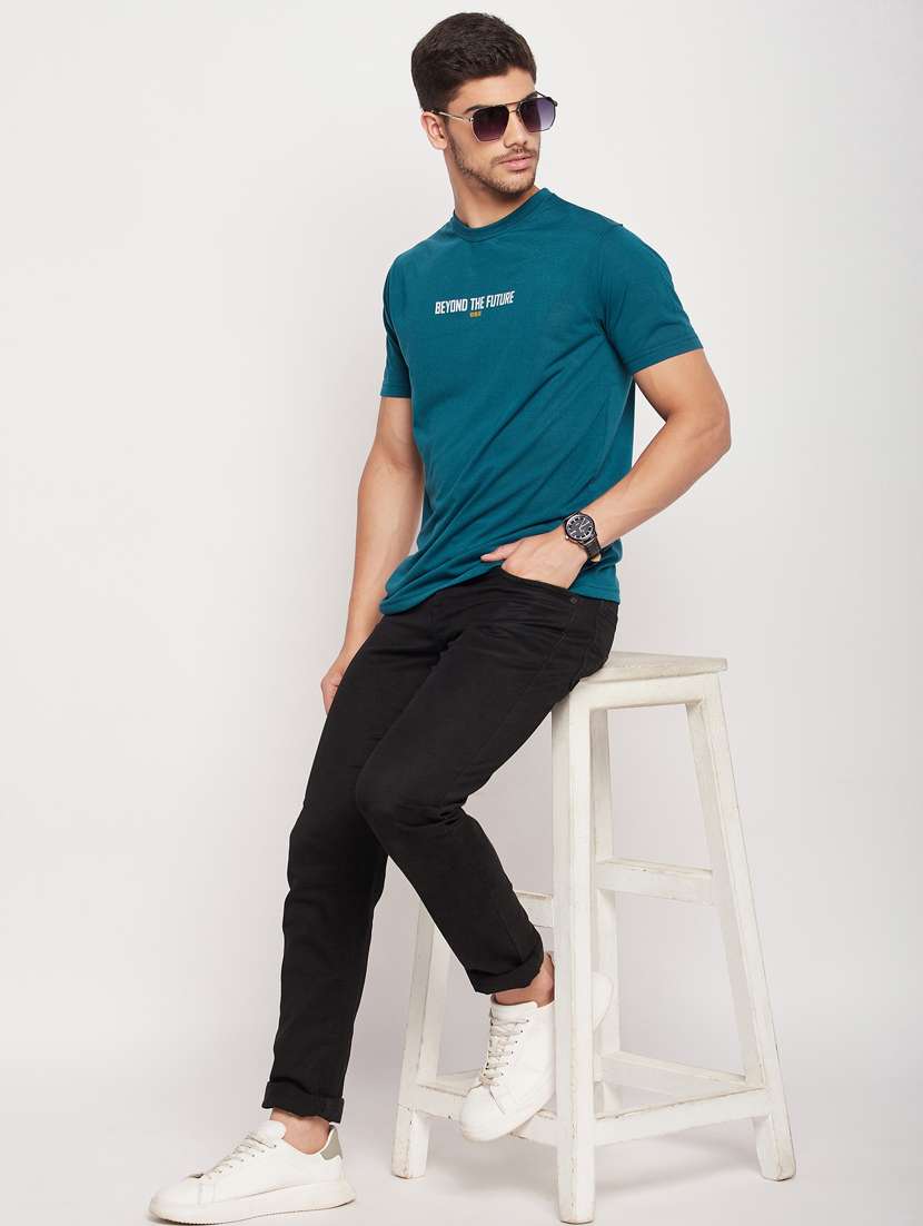 crew neck printed regular t-shirt - 19698783 - Standard Image - 3