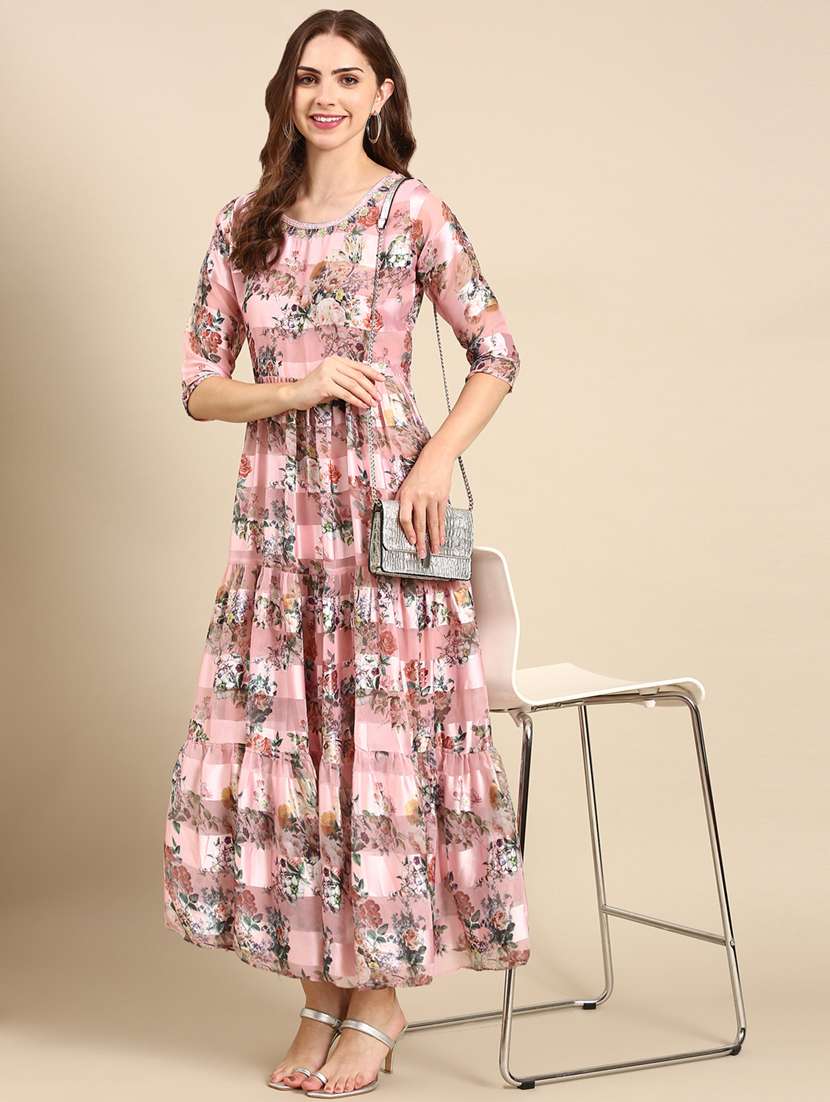 women's fit & flare floral dress - 19698854 -  Standard Image - 3